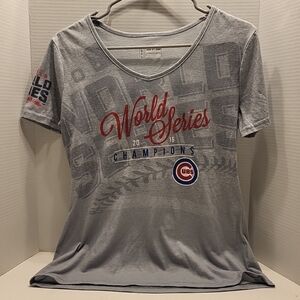 Chicago Cubs,  MLB Genuine Merchadise 2016 World Series Shirt, Women's Small.